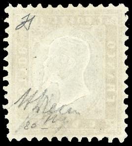 1862 - 10 cent. bistro giallastro ... 