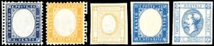1862/63 - 20 cent. indaco, 80 cent. giallo ... 