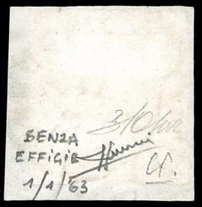 1863 - 15 cent. azzurro tipo ... 