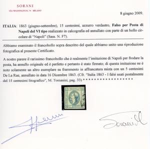 1863 - Eccezionale insieme dei sei ... 