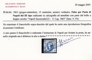 1863 - Eccezionale insieme dei sei ... 