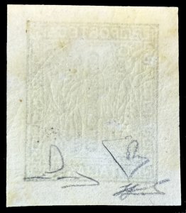 1863 - 1 cent. verde grigio ... 