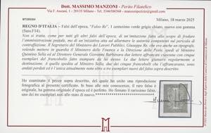 1863 - 1 cent. verde grigio ... 