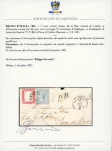 1863 - 15 cent. De La Rue (L18), ... 