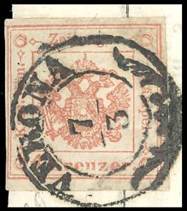 1859 - 4 kreuzer rosso smorto, I ... 