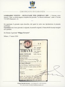 1859 - 4 kreuzer rosso smorto, I ... 