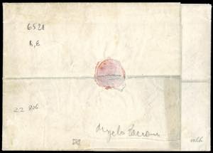 1851 - 10 cent. nero, carta a ... 