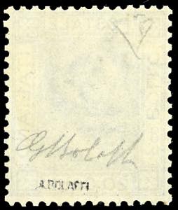 1867 - 20 cent. azzurro, tiratura ... 