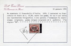 1878 - Servizio soprastampati, ... 