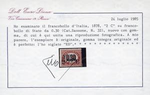 1878 - Servizio soprastampati, ... 