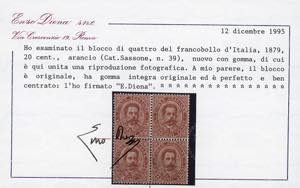 1879 - Umberto I, prima emissione, ... 