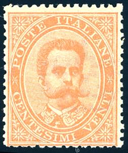 1879 - 20 cent. Umberto I (39), discreta ... 