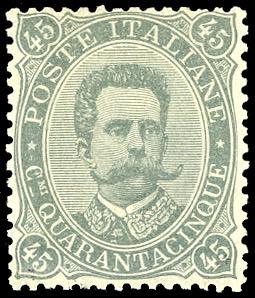 1889 - 45 cent. Umberto I (46), buona ... 