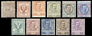 1901 - Floreale, serie completa (68/78), ... 
