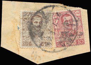 1906 - 40 cent. Floreale, falso per posta di ... 