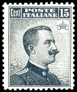 1909 - 15 cent. Michetti, II tipo (86), ... 