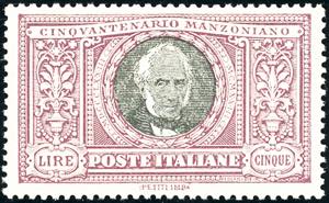 1923 - 5 lire Manzoni (156), ottima ... 