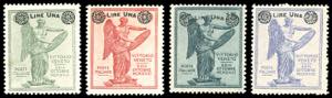 1924 - Vittoria soprastampati, serie ... 
