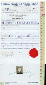 SAGGI 1860 - 10 cent. nero, saggio ... 