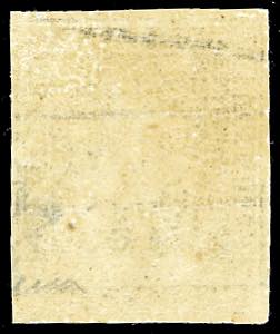 1852 - 1 quattrino nero su grigio ... 