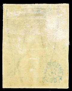 1857 - 6 crazie azzurro chiaro, ... 