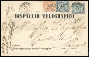 1865 - 10 cent. De La Rue, tiratura di ... 