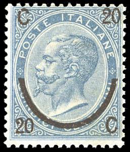 1865 - 20 cent. su 15 cent. Ferro di ... 