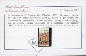 1879 - Umberto I, prima emissione, ... 
