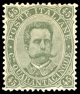 1889 - 45 cent. Umberto I (46), ottima ... 