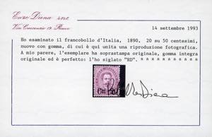 1890/91 - Soprastampati, serie ... 