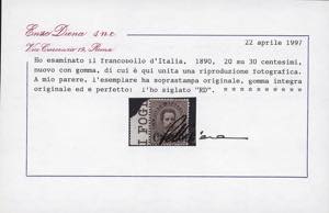 1890/91 - Soprastampati, serie ... 