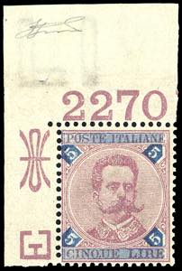 1891 - 5 lire Umberto I (64), ottima ... 