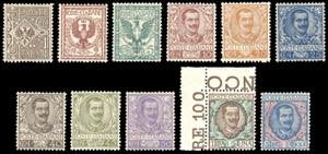 1901 - Floreale, serie completa (68/78), ... 