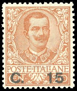 1905 - 15 cent. su 20 cent. soprastampato ... 