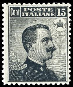 1909 - 15 cent. Michetti, II tipo (86), ... 