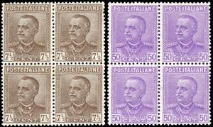 1928 - 7 1/2 e 50 cent. Parmeggiani, serie ... 