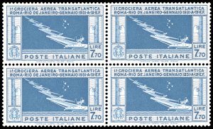 1930 - 7,70 lire Crociera Balbo (25), buona ... 