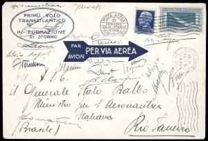 1930 - 7,70 lire Crociera Balbo e 1,25 ... 