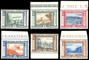 1933 - Crociera Zeppelin, serie completa ... 