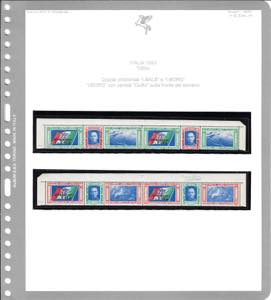 1933 - Coppie orizzontali, testata ... 