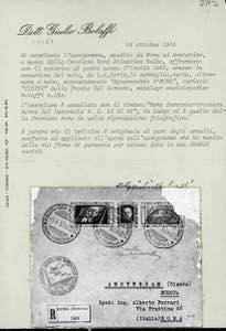 1933 - 5,25 + 19,25 lire Trittico ... 