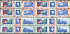 1933 - Trittici, blocchi di quattro con le ... 