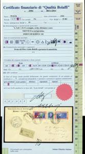 1933 - 19,75 + 5,25 lire Trittico ... 