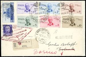 1934 - Aerogramma volo Roma-Mogadiscio, ... 