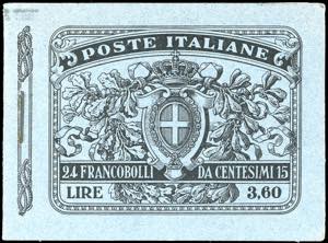1911 - 15 cent. Michetti, III tipo, libretto ... 