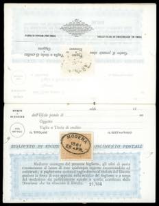 1881 - Libretto di ricognizione ... 