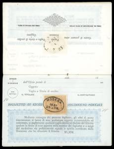 1881 - Libretto di ricognizione ... 