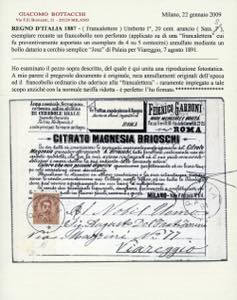 1891 - 20 cent. Umberto I, ... 