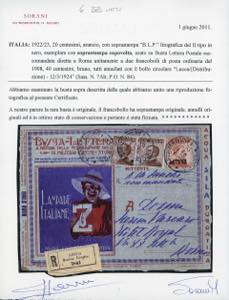 1924 - 20 cent. soprastampa BLP ... 