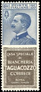 1924 - 25 cent. Tagliacozzo (8), buona ... 